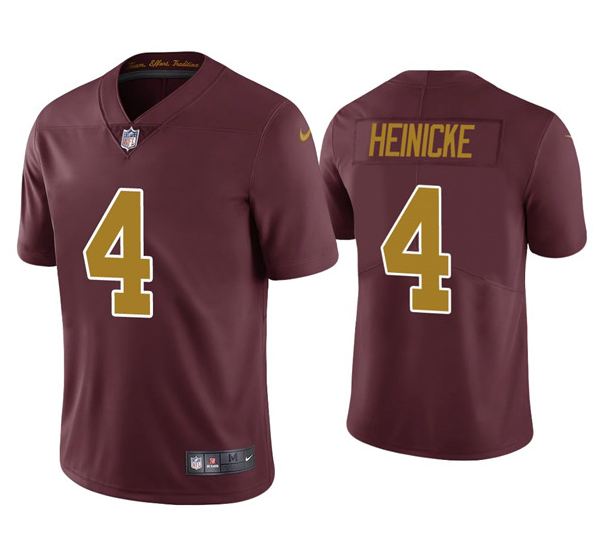 Men's Washington Football Team #4 Taylor Heinicke Red Vapor Untouchable Limited Stitched Jersey Men's Washington Football Team #4 Taylor Heinicke Red Vapor Untouchable Limited Stitched Jersey